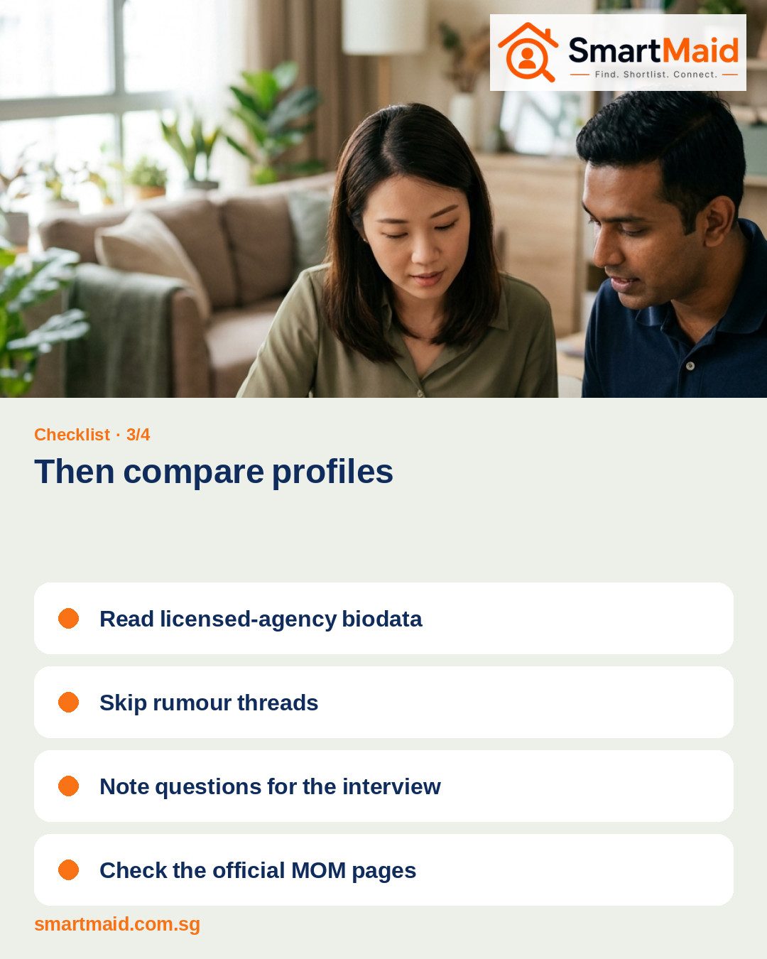 Browsing Maid Agencies Before You Shortlist Helpers