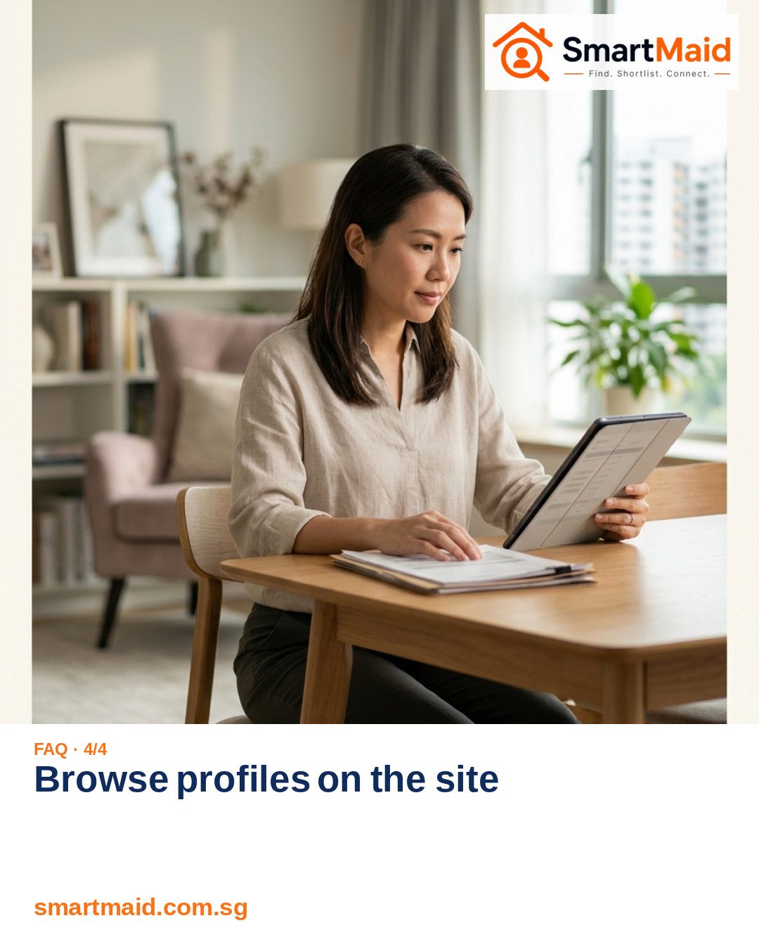 Searching Maids From a Specific Agency Profile Page