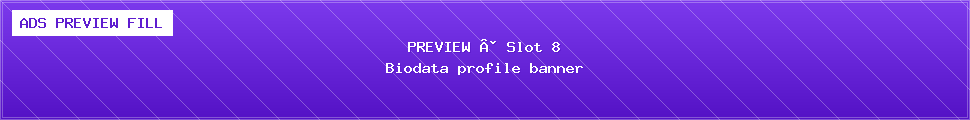 PREVIEW FILL 1/2 — Biodata profile banner